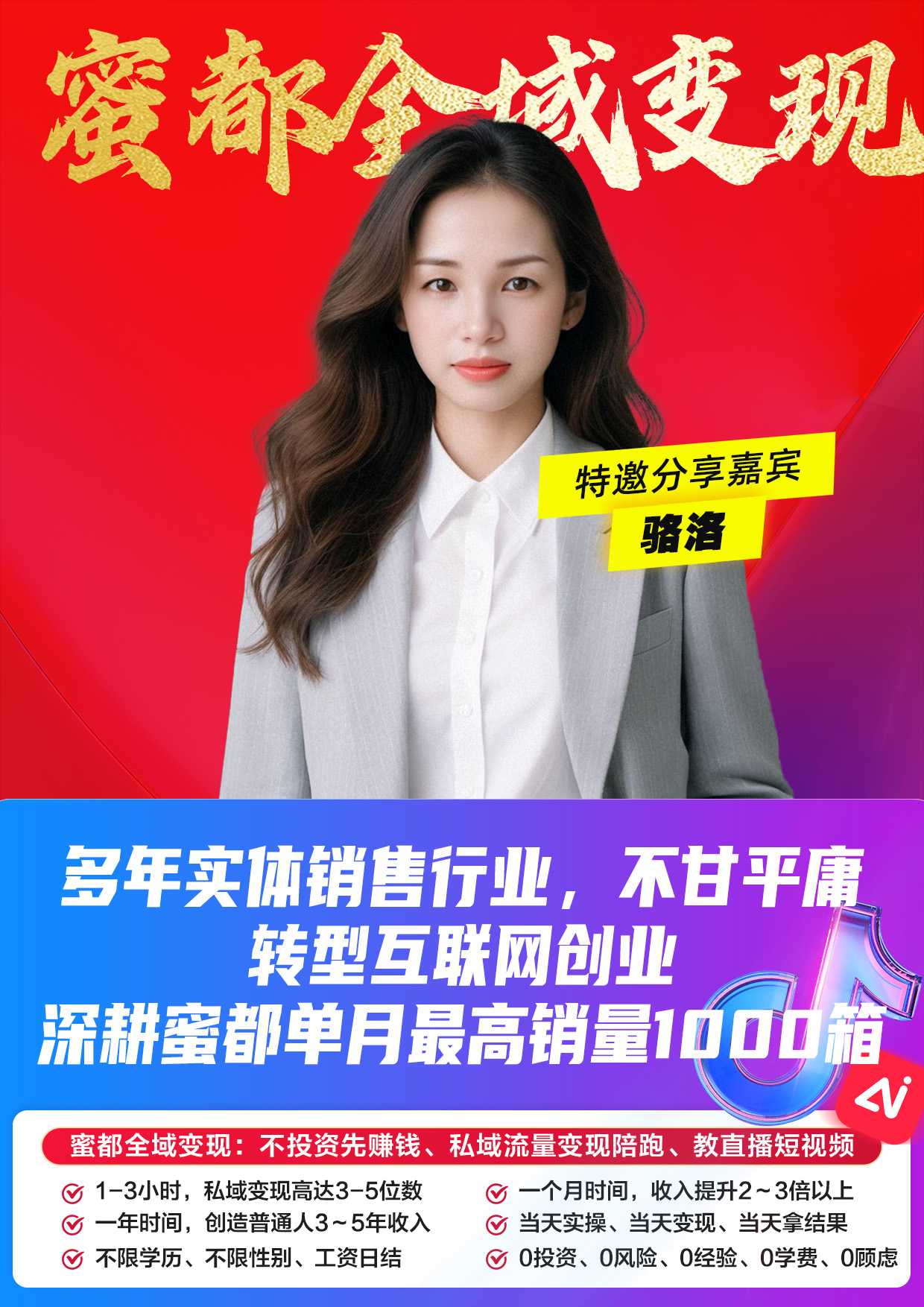 蜜都晨会260505-骆洛-多年实体销售行业，不甘平庸，转型互联网创业，深耕蜜都单月最高销量1000箱