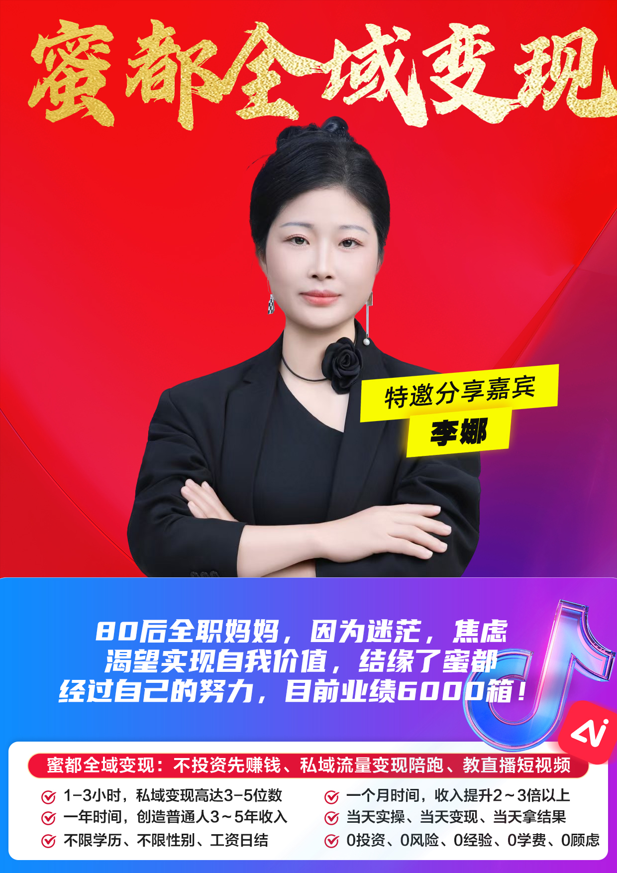 蜜都晨会260605-李娜-80后全职妈妈，因为迷茫，焦虑，渴望实现自我价值，结缘了蜜都，经过自己的努力，目前业绩6000箱！