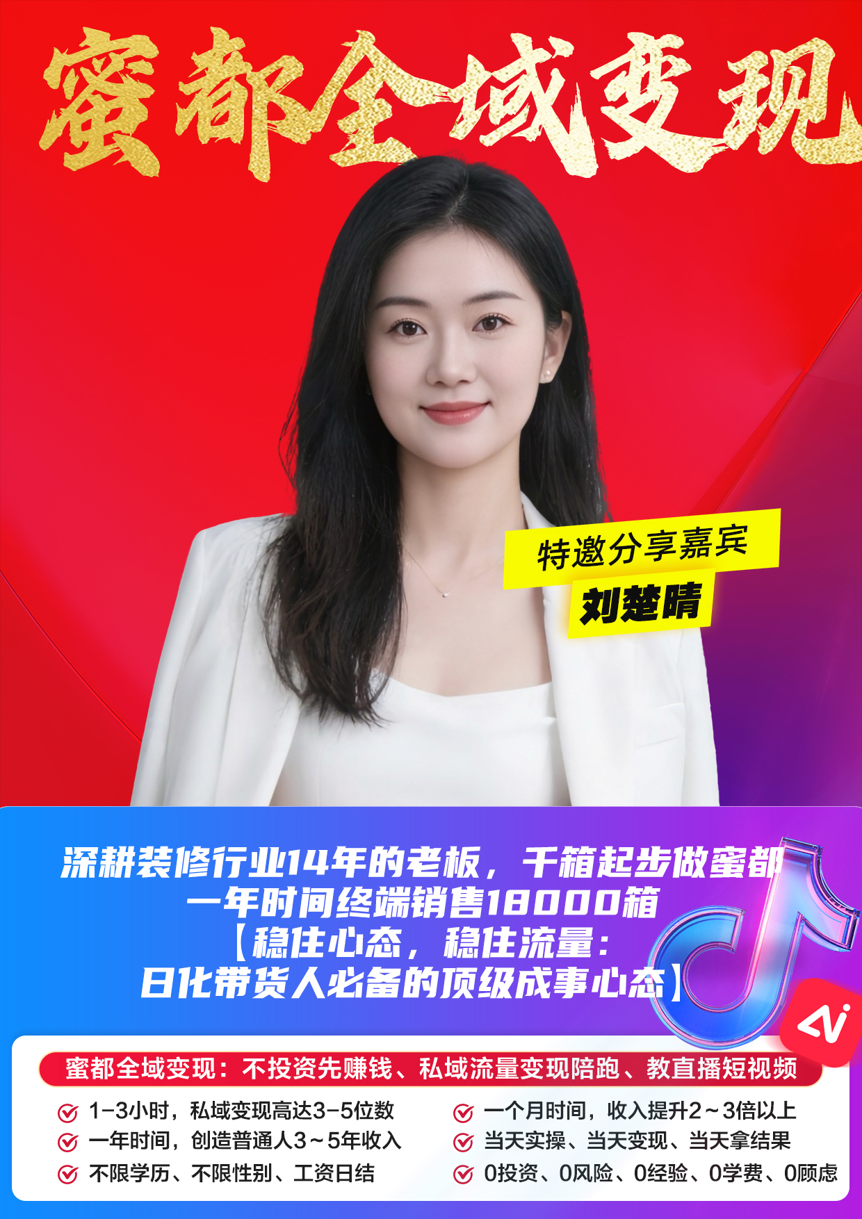 蜜都晨会260616-刘楚晴-深耕装修行业14年的老板，千箱起步做蜜都，一年时间终端销售18000箱【稳住心态，稳住流量：日化带货人必备的顶级成事心态】