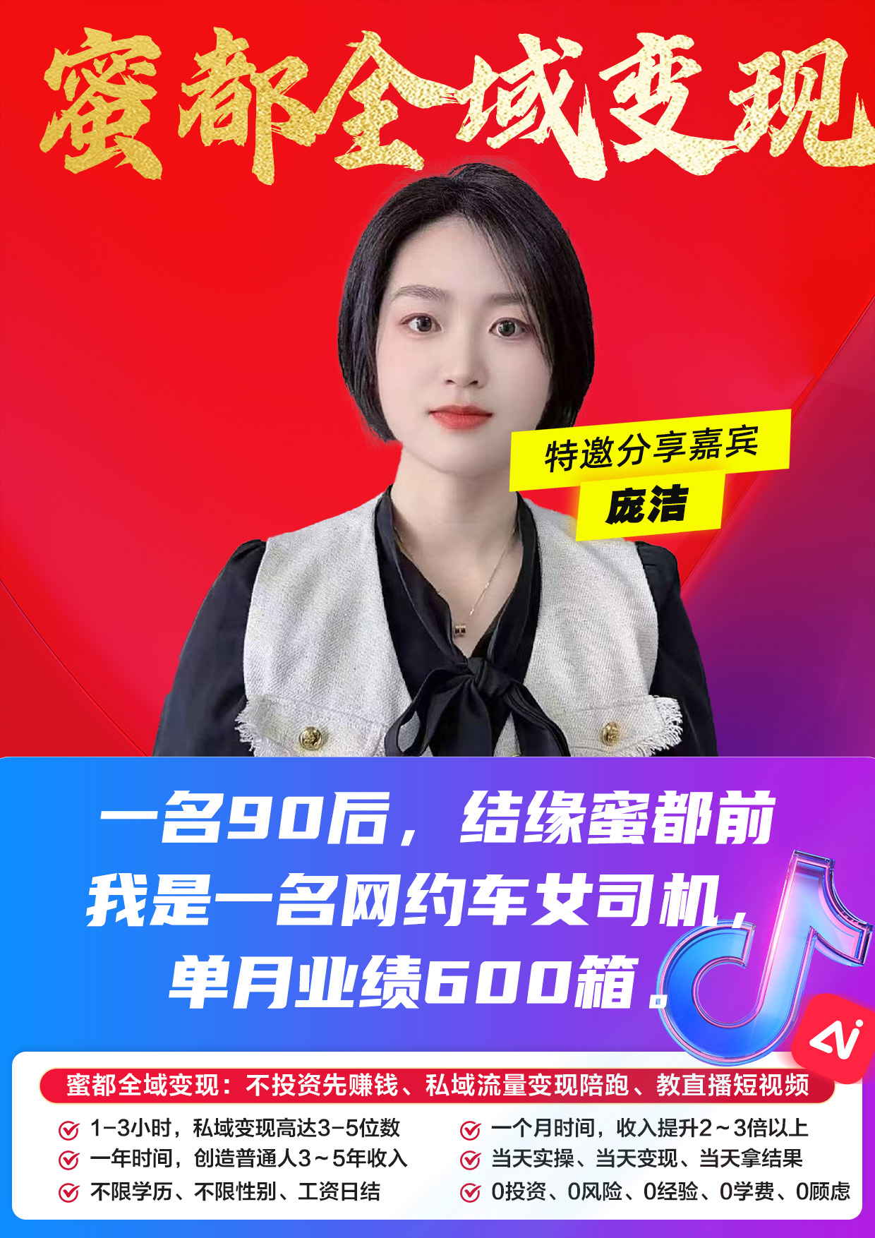 蜜都晨会260625-庞洁-一名90后，结缘蜜都前我是一名网约车女司机，单月业绩600箱。