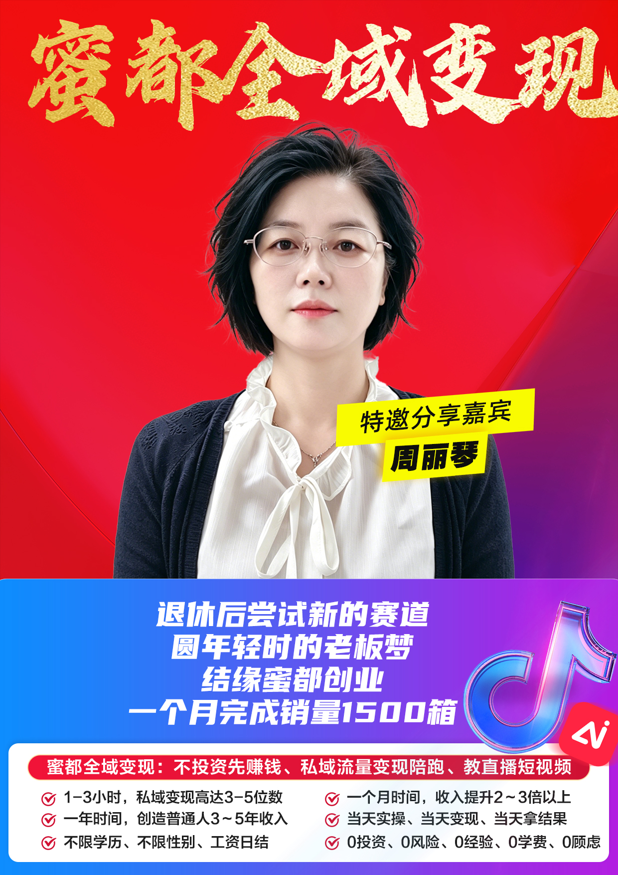 蜜都晨会260709-周丽琴-退休后尝试新的赛道，圆年轻时的老板梦，结缘蜜都创业，一个月完成销量1500箱。
